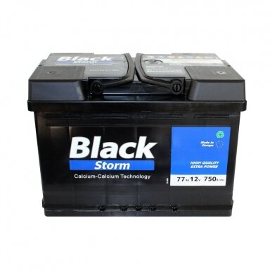 Akumuliatorius Black Storm 77Ah 12V 750A