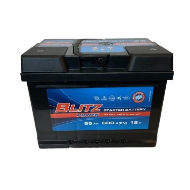 Akumuliatorius BLITZ 55Ah 600A 12V