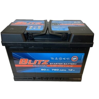 Akumuliatorius BLITZ 80Ah 760A 12V