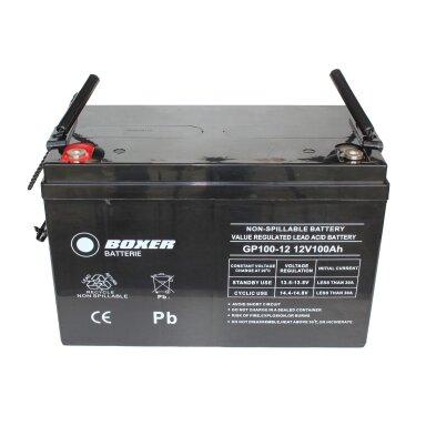 Akumuliatorius Boxer 100Ah 12V industrinis LP12-100 VRLA AGM