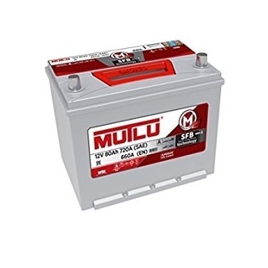 Akumuliatorius MUTLU 80Ah 660A japan kairinis