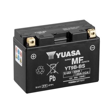 YT9B-BS 8,4Ah 12V AGM YUASA akumuliatorius