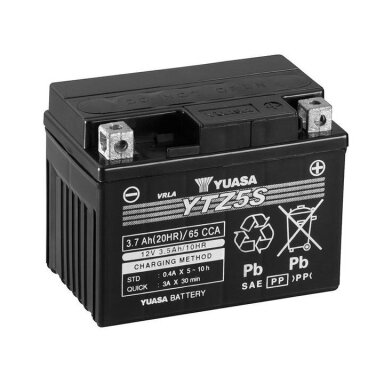 YTZ5S 3,7Ah 12V AGM YUASA akumuliatorius